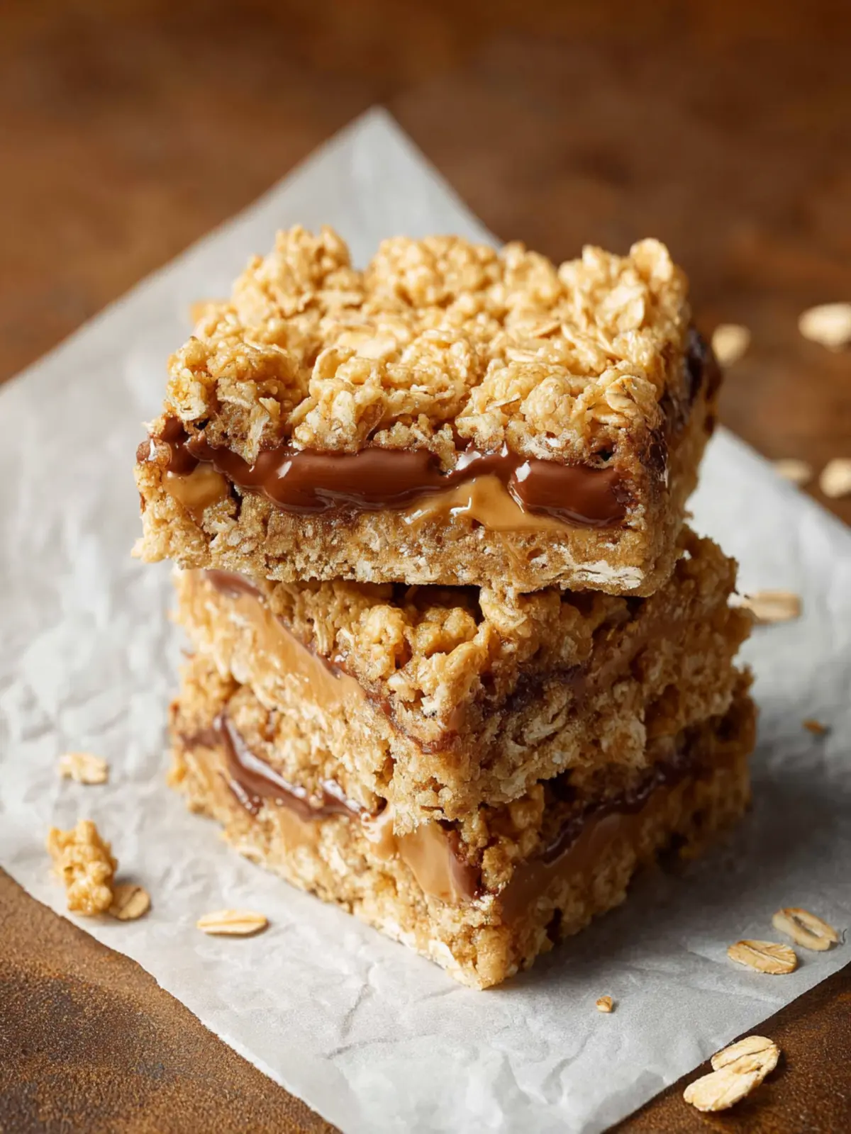 Peanut Butter Oatmeal Bars First Image