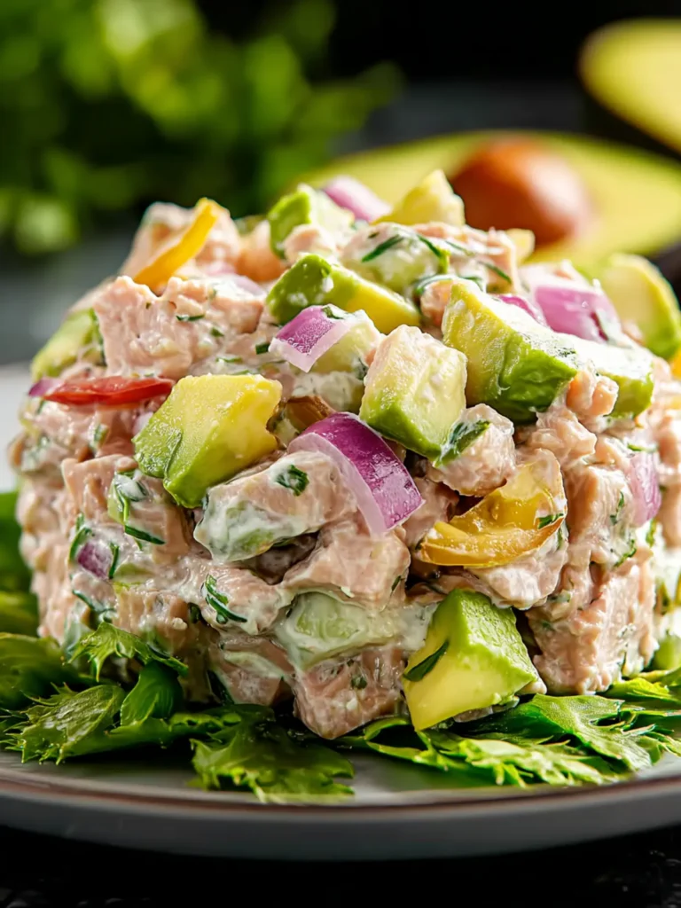 Delicious Tuna Salad with Avocado & Greek Yogurt Recipe First Image