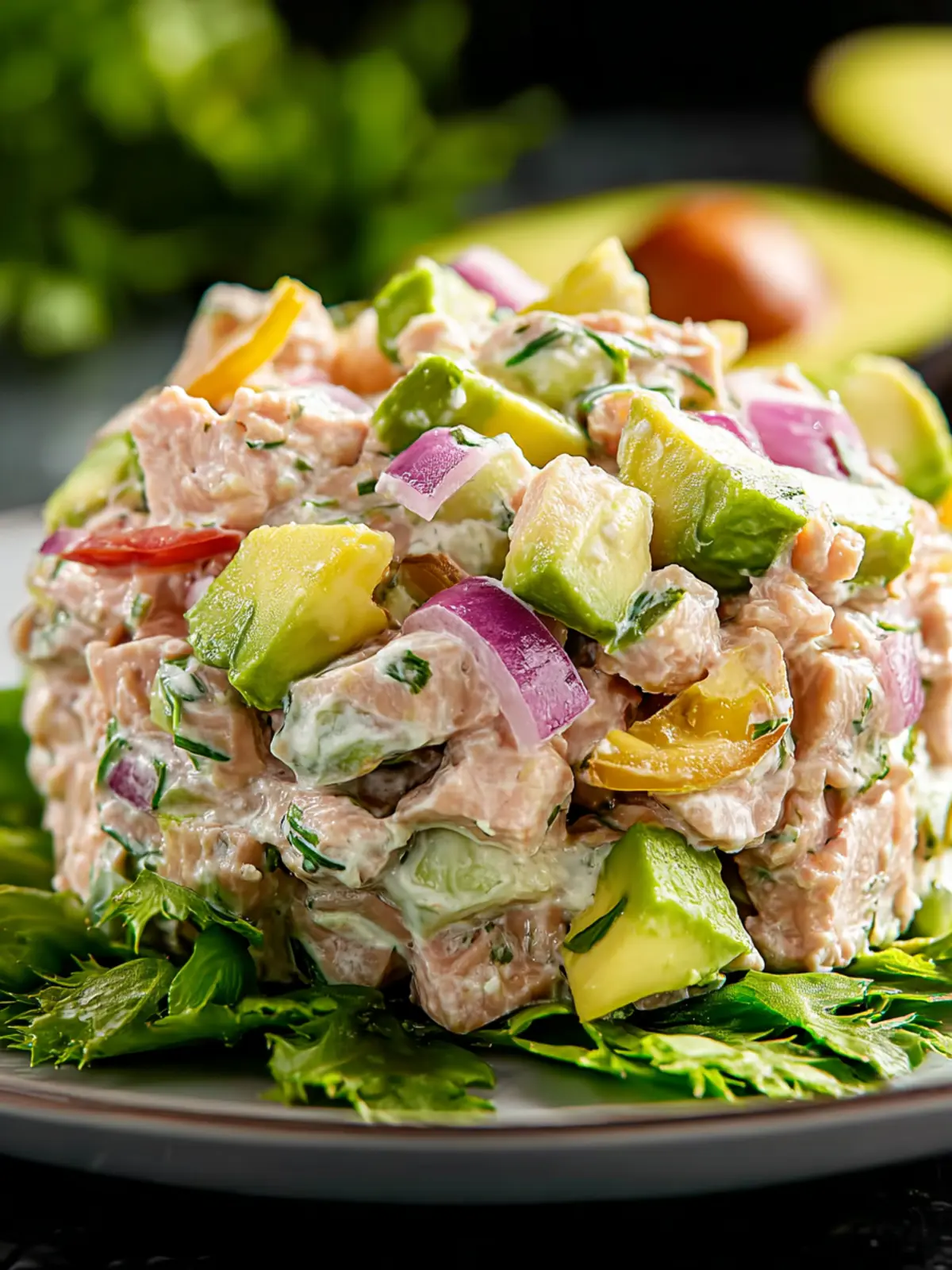 Delicious Tuna Salad with Avocado & Greek Yogurt Recipe First Image