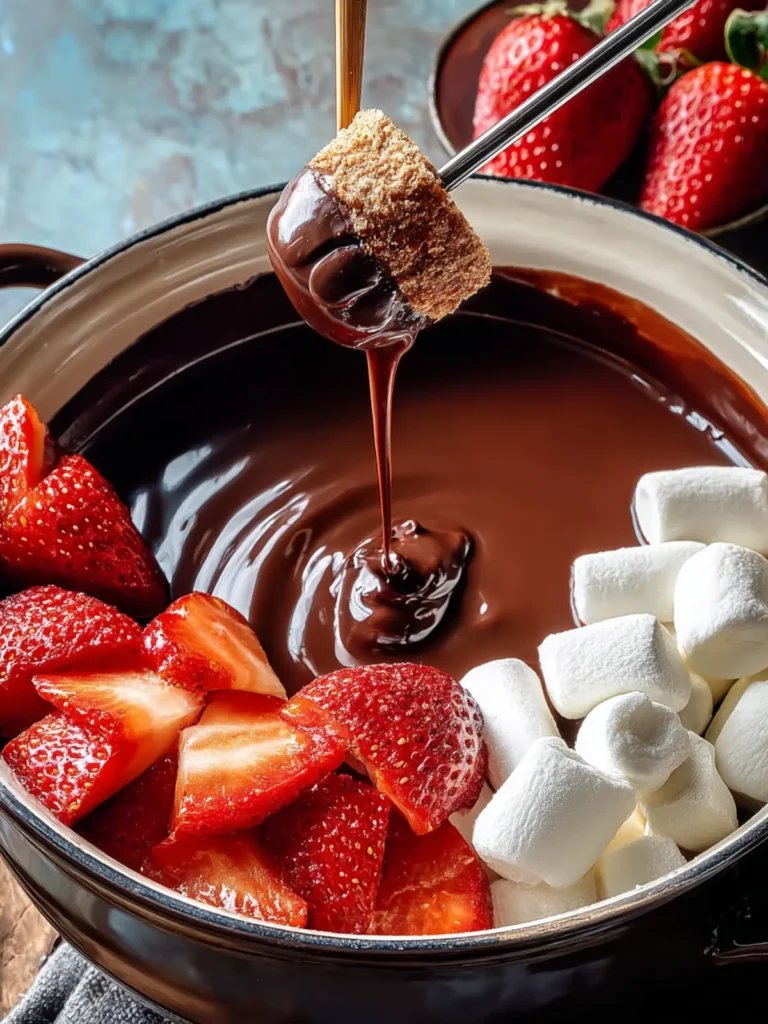 Decadent Classic Chocolate Fondue: A Sweet Delight First Image
