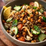 Balsamic Marinated Lentil Chickpea Salad First Image