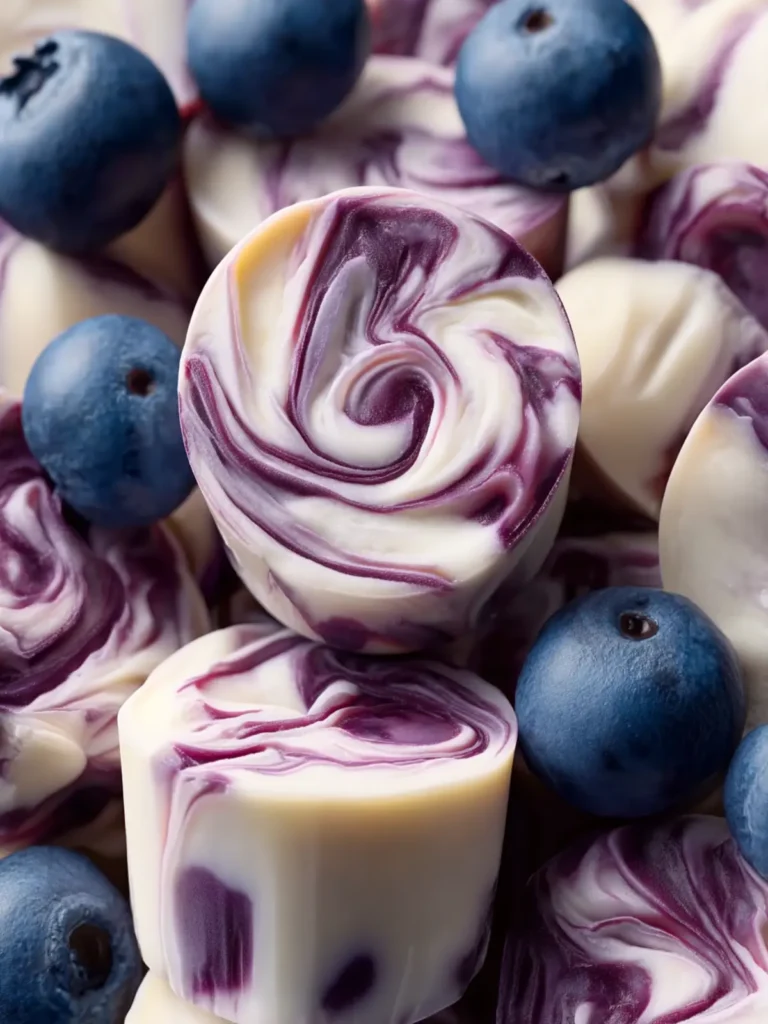 Blueberry Swirl Yogurt Bites First Image