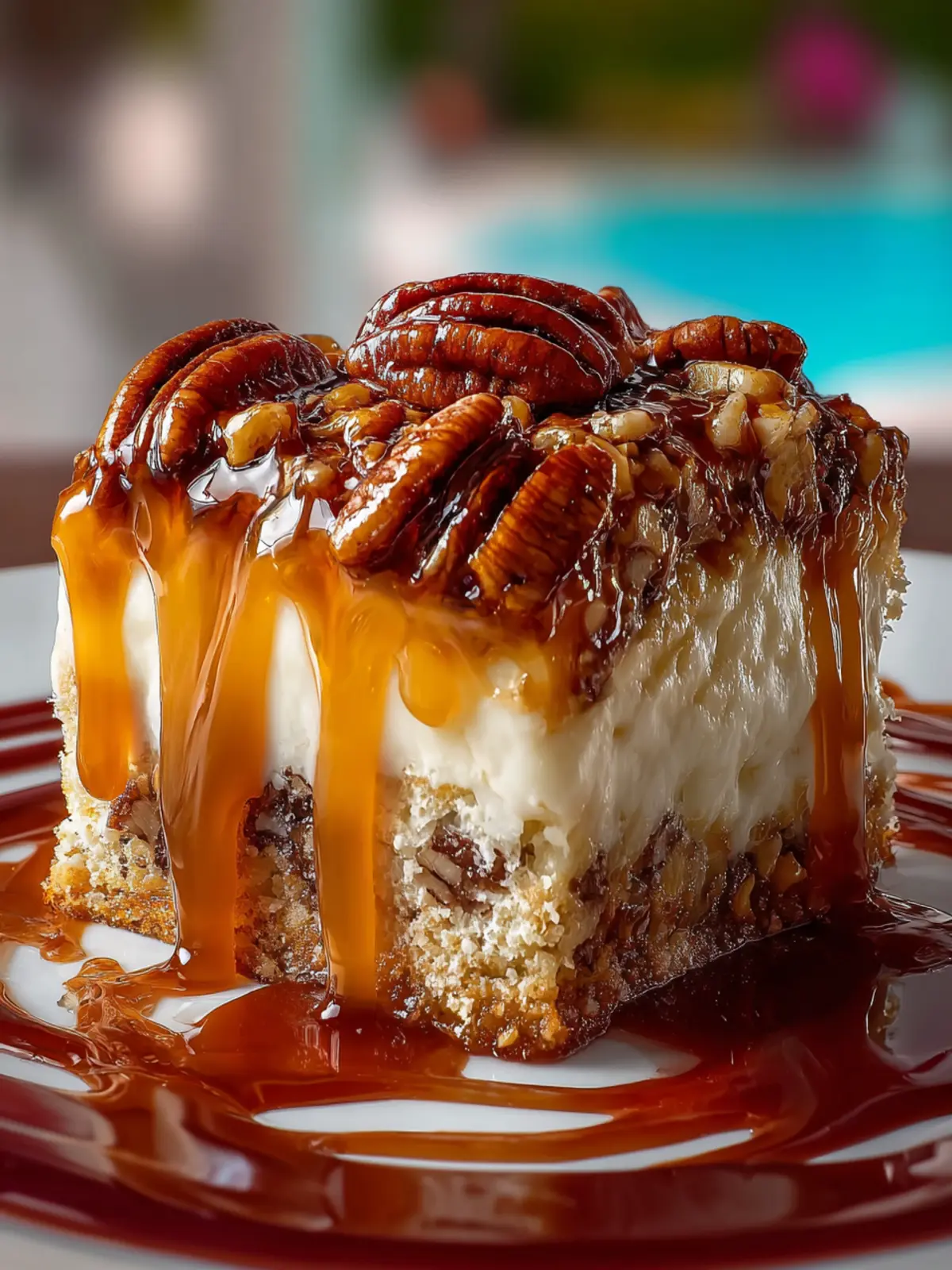 Butter Pecan Praline Poke Cake First Image