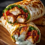 Crispy Air Fryer Chicken & Mozzarella Wraps First Image