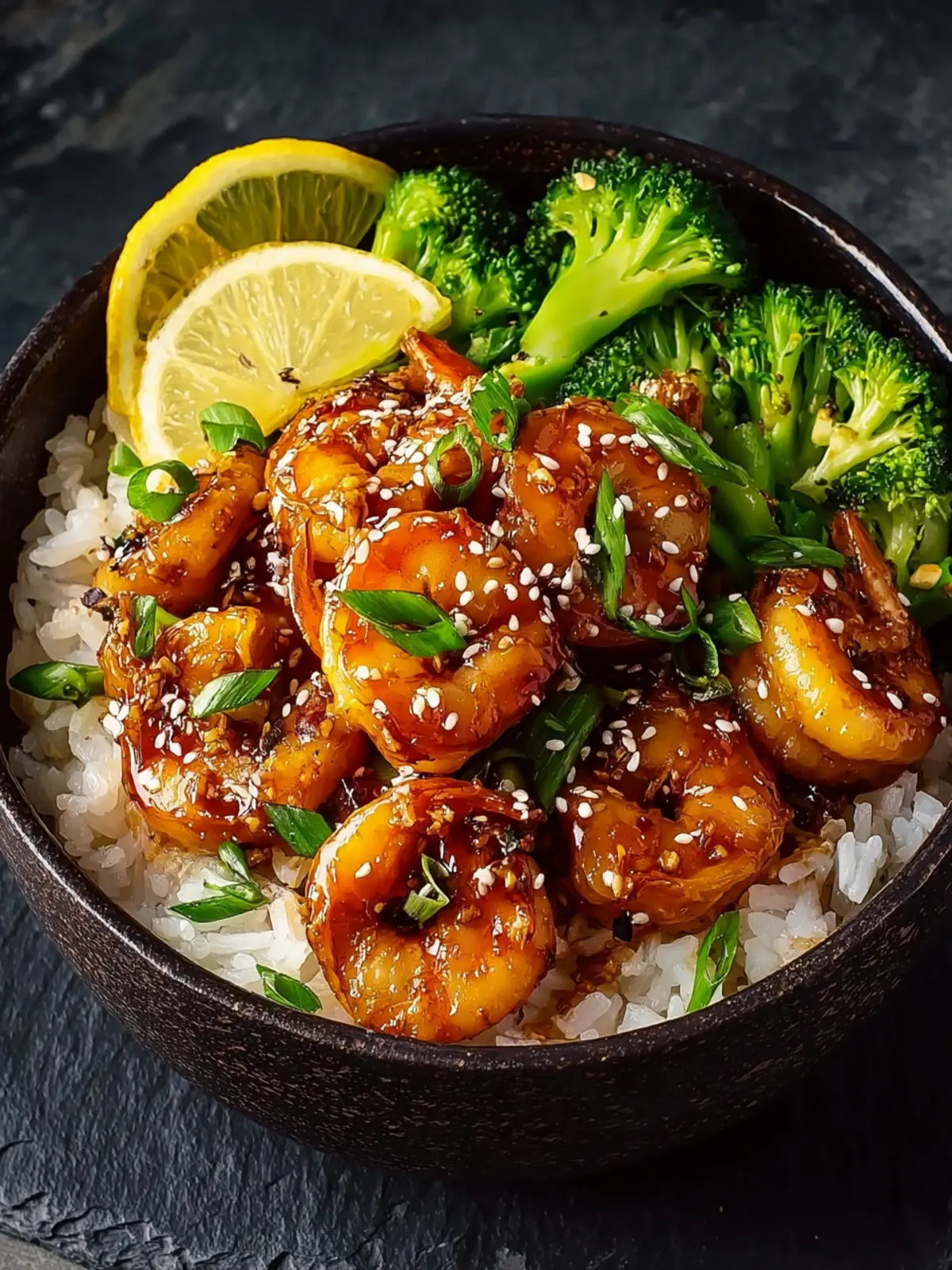 Honey Garlic Shrimp Bowls Third Image bd7k4u