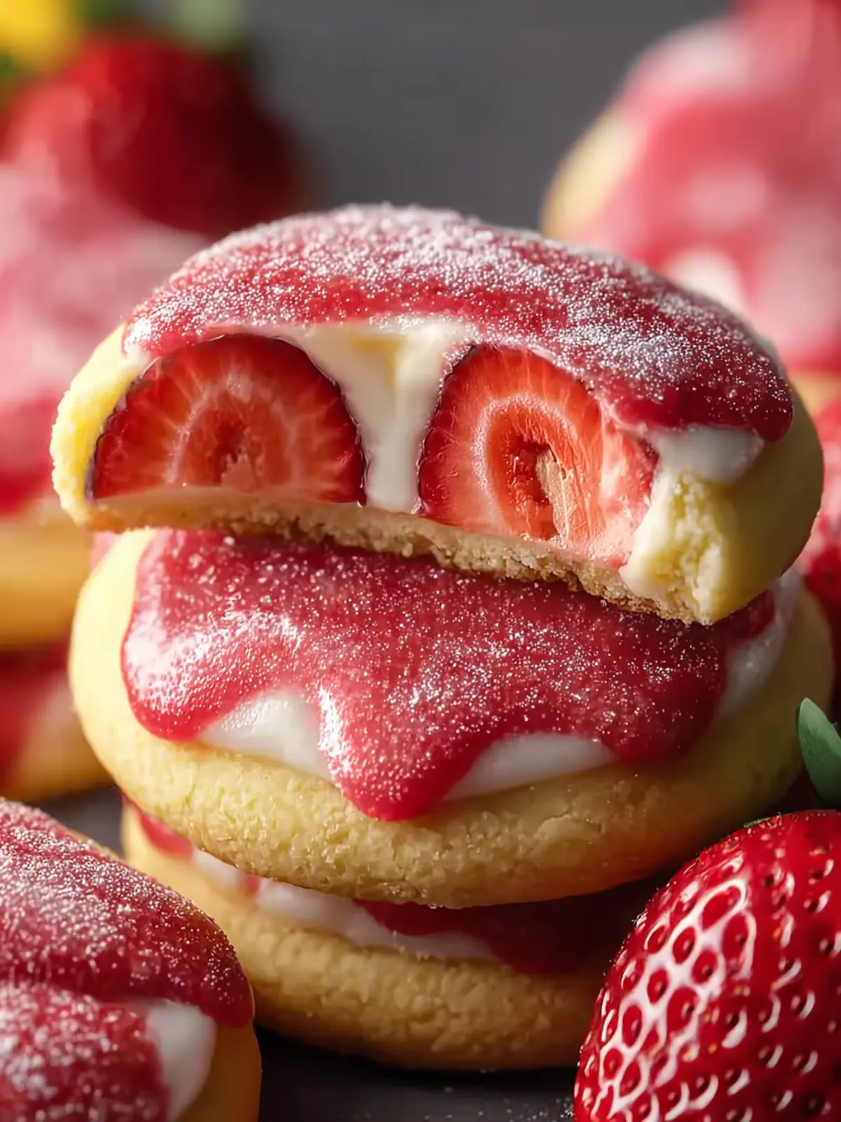 Lemon Sugar Strawberry Cookies: An Incredible Ultimate Recipe First Image