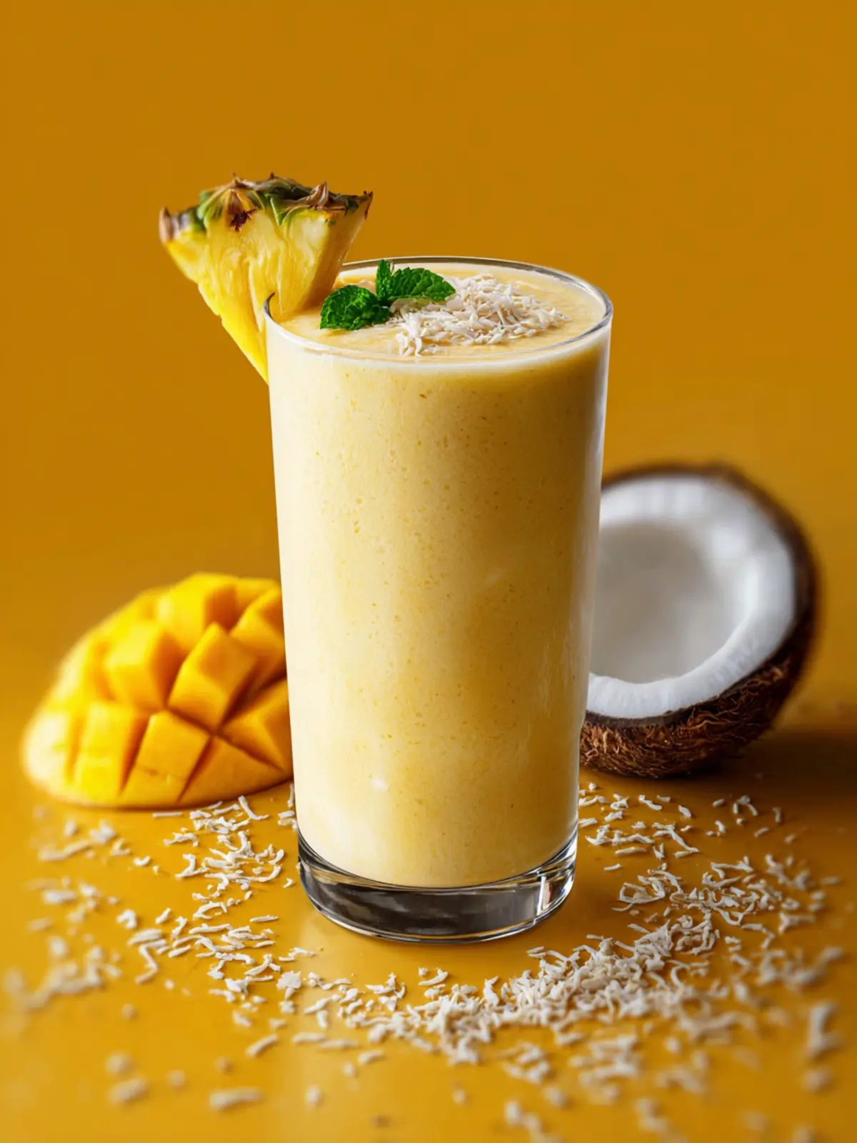 Pineapple Coconut Smoothie: The Creamy Tropical Escape You Need 8 Pineapple Coconut Smoothie Creamy Tropical Drink Recipe Fourth Image vomih1