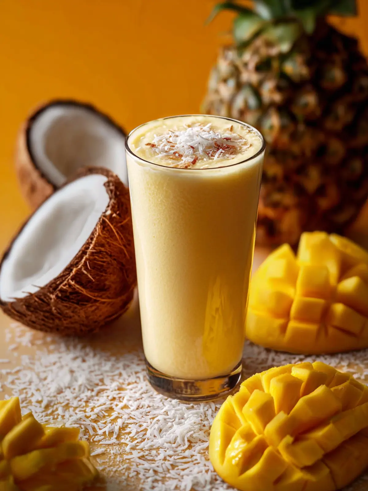 Pineapple Coconut Smoothie: The Creamy Tropical Escape You Need 7 Pineapple Coconut Smoothie Creamy Tropical Drink Recipe Third Image n04lvb