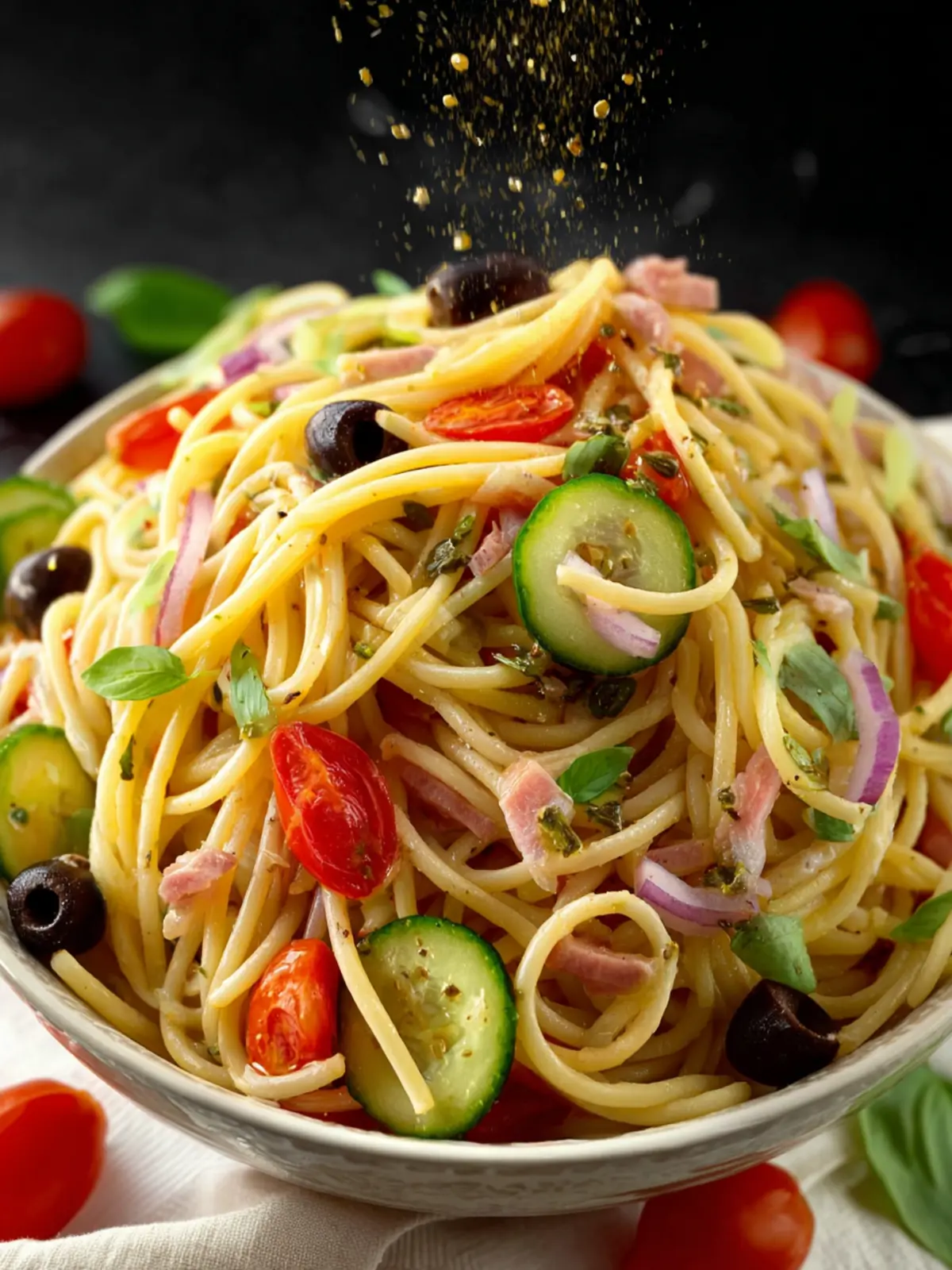 Spaghetti Salad with Italian Dressing Recipe Second Image ahbyeh