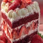 Strawberry Velvet Cake – Soft, Moist & Creamy Strawberry Cake Recipe First Image
