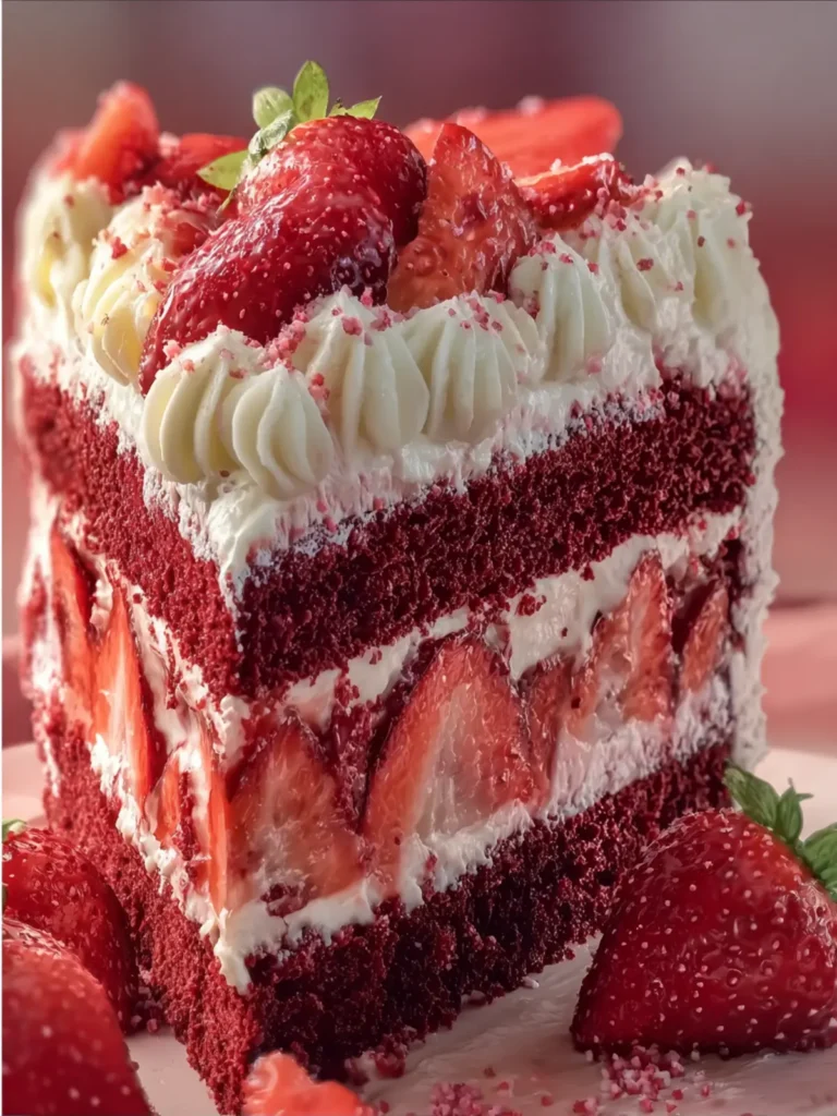 Strawberry Velvet Cake: The Best Soft, Moist & Creamy Treat