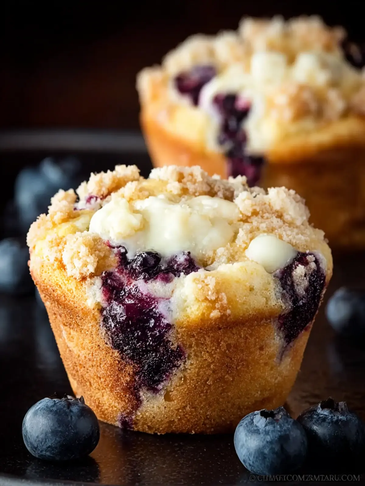 Blueberry Cream Cheese Muffins Second Image sh8gfq