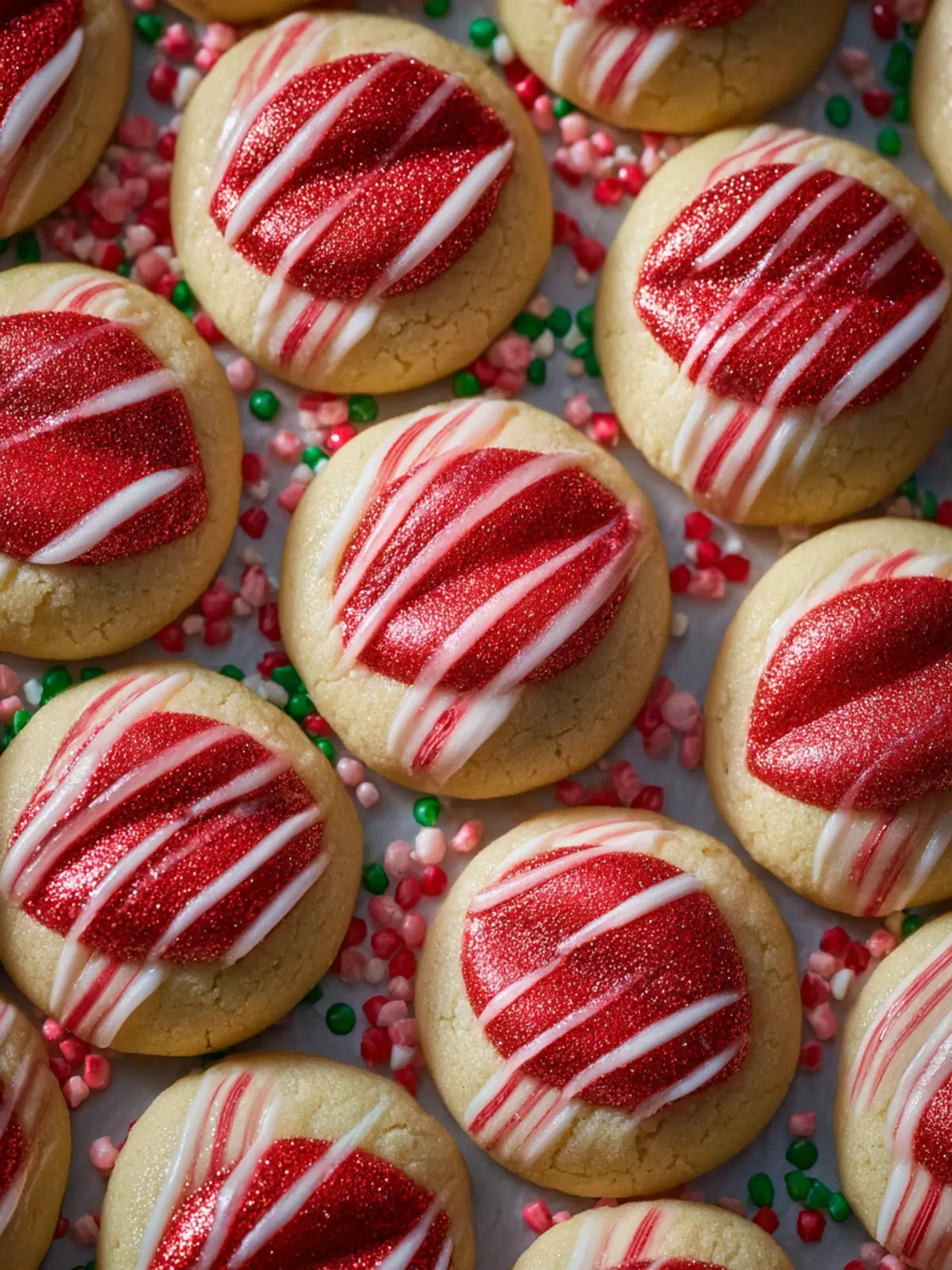 Candy Cane Kiss Cookies First Image