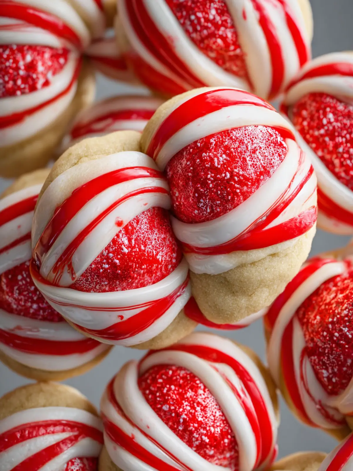 Candy Cane Kiss Cookies Fourth Image e79grg
