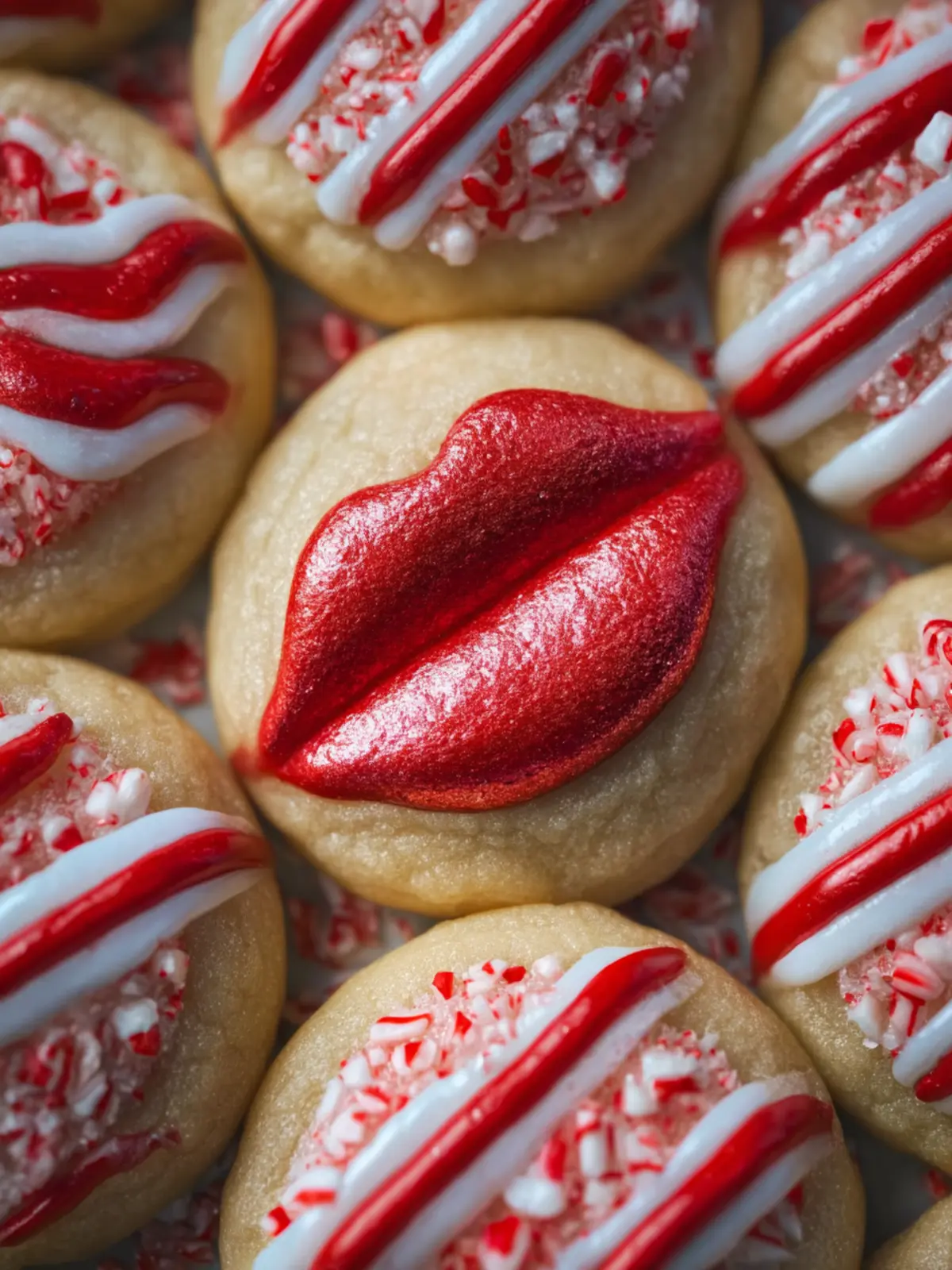 Candy Cane Kiss Cookies Second Image lwgyyi