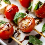 Caprese Skewers with Balsamic Drizzle First Image