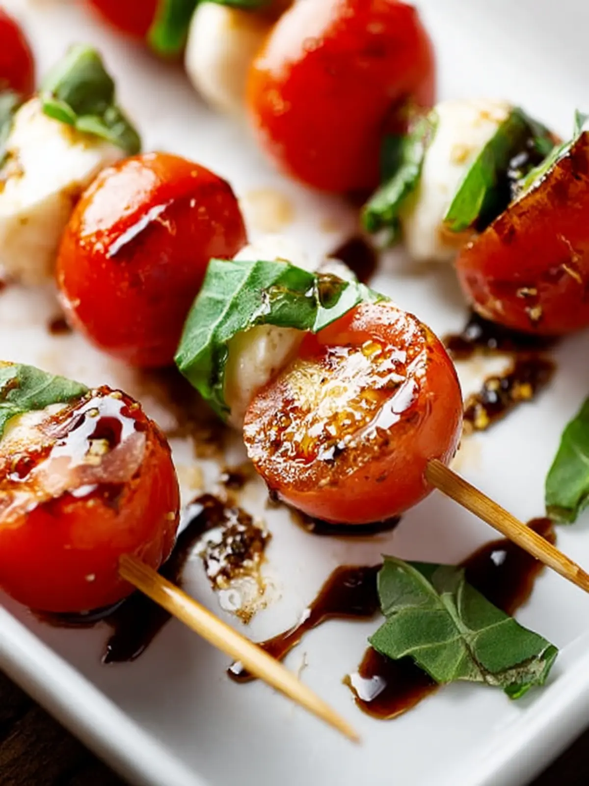 Caprese Skewers with Balsamic Drizzle First Image
