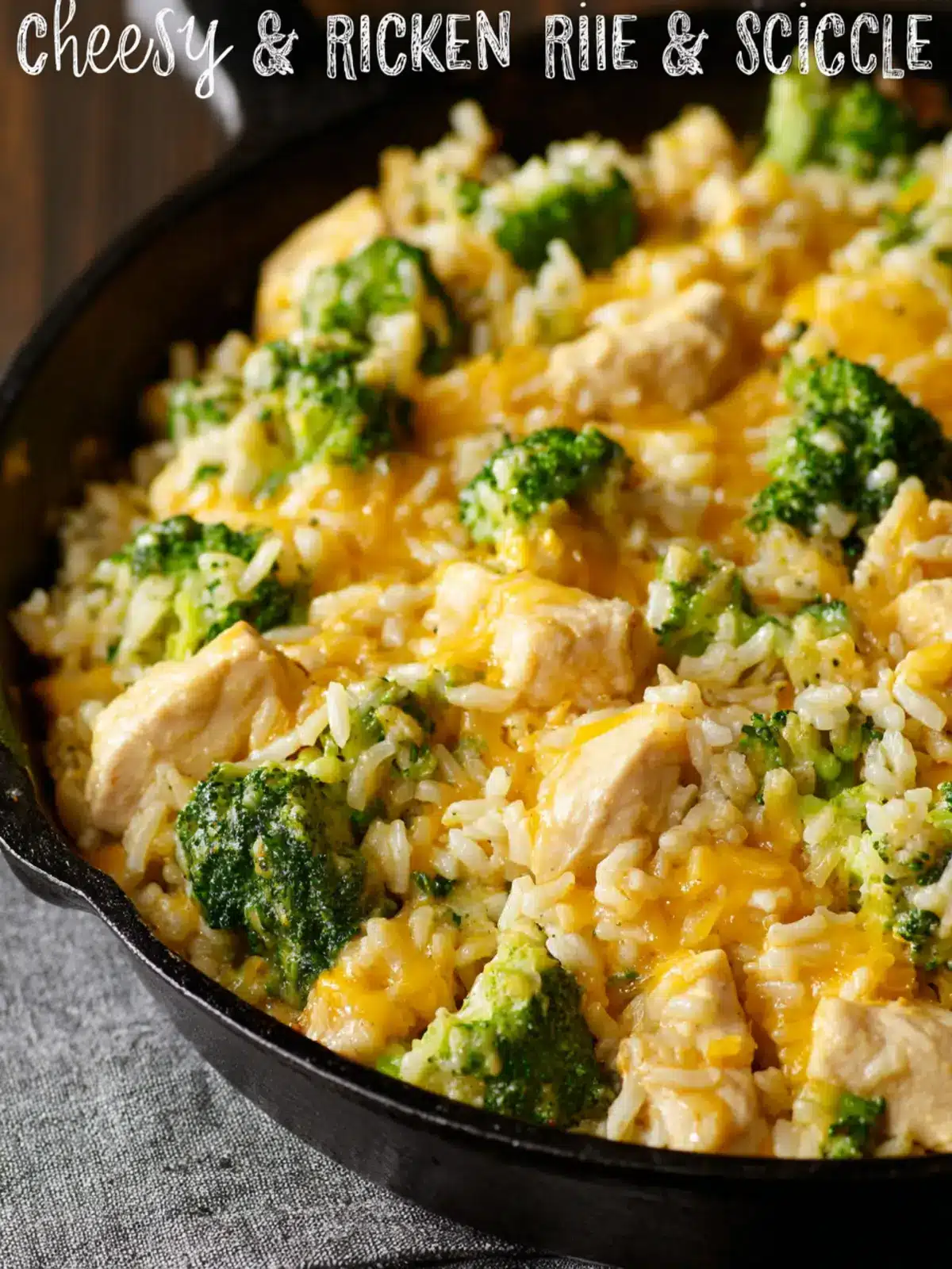 Cheesy Chicken Broccoli Rice Skillet Fourth Image wihotn