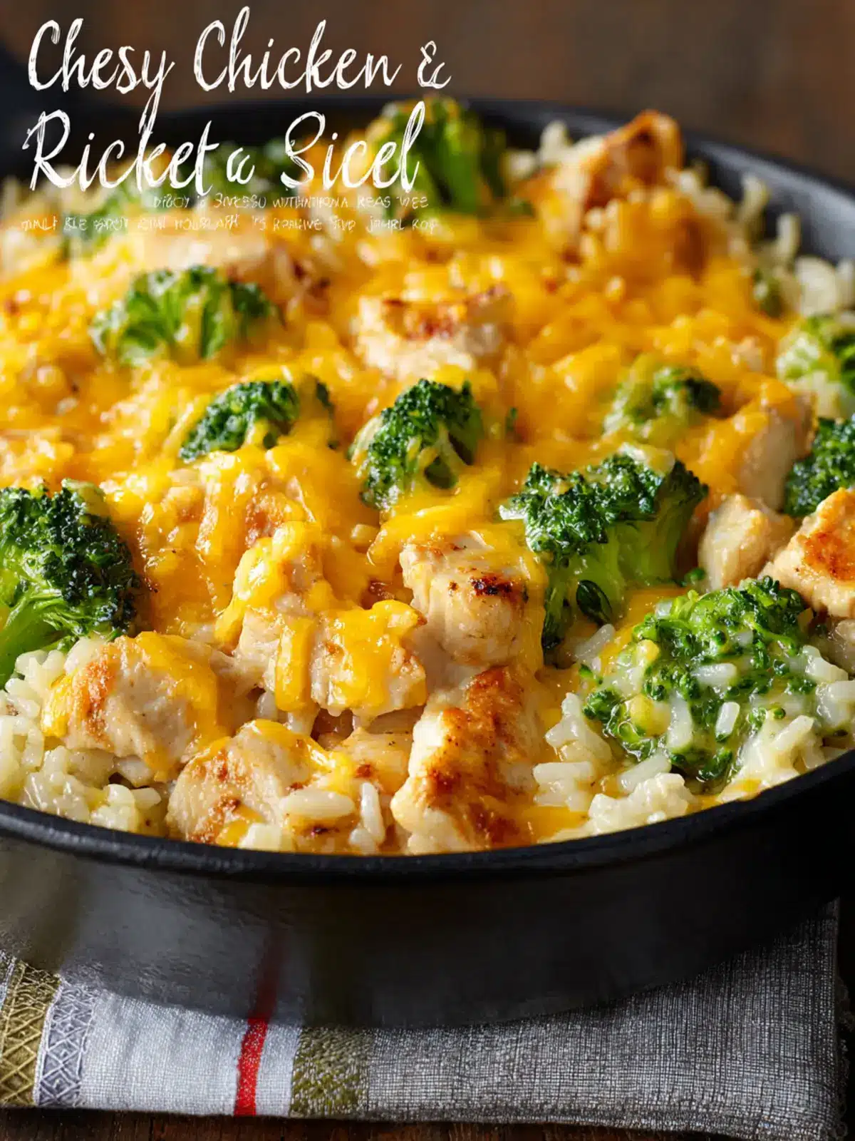 Cheesy Chicken Broccoli Rice Skillet Second Image p2ofcm
