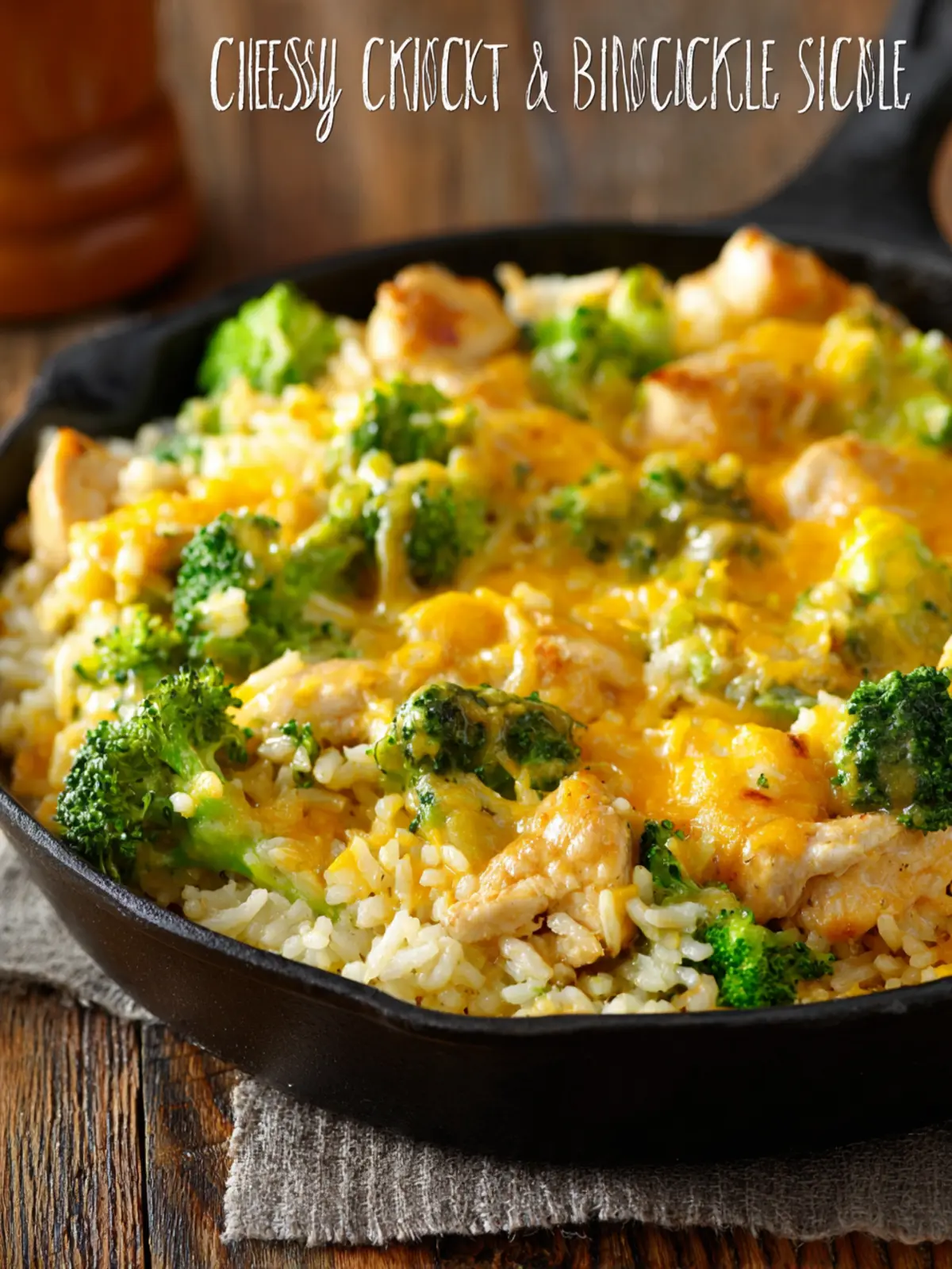 Cheesy Chicken Broccoli Rice Skillet Third Image fylhjl