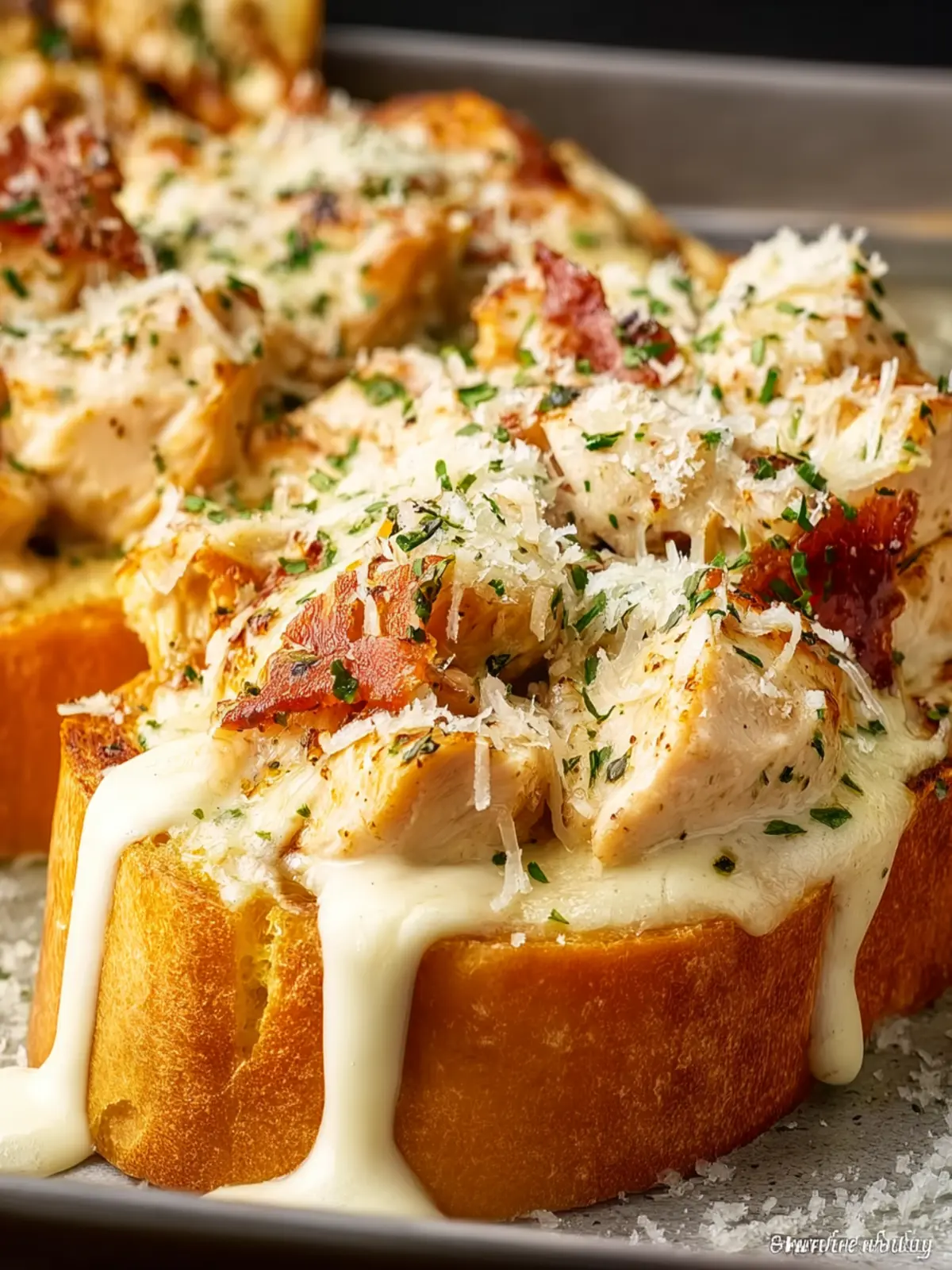 Chicken Alfredo Texas Toast: The Best Comfort Food Delight 7