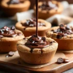 Easy Chocolate Chip Cookie Cups with Nutella First Image