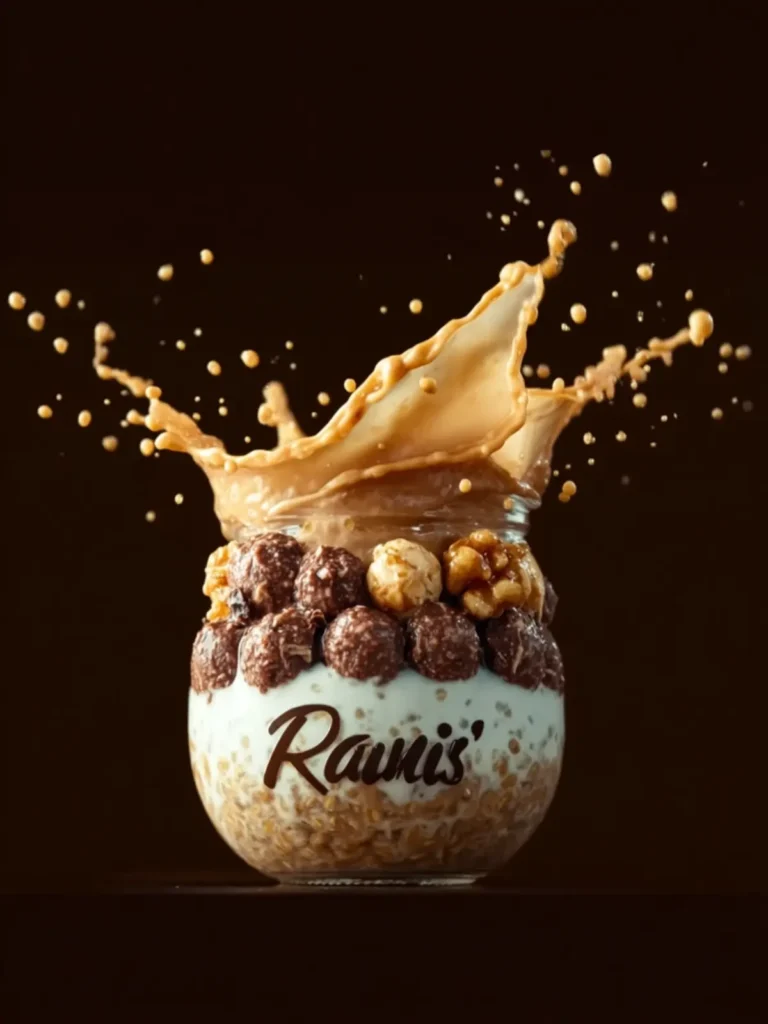 Indulge in Ferrero Rocher Protein Overnight Oats Delight Today!