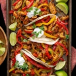 Sheet Pan Chicken Fajitas First Image