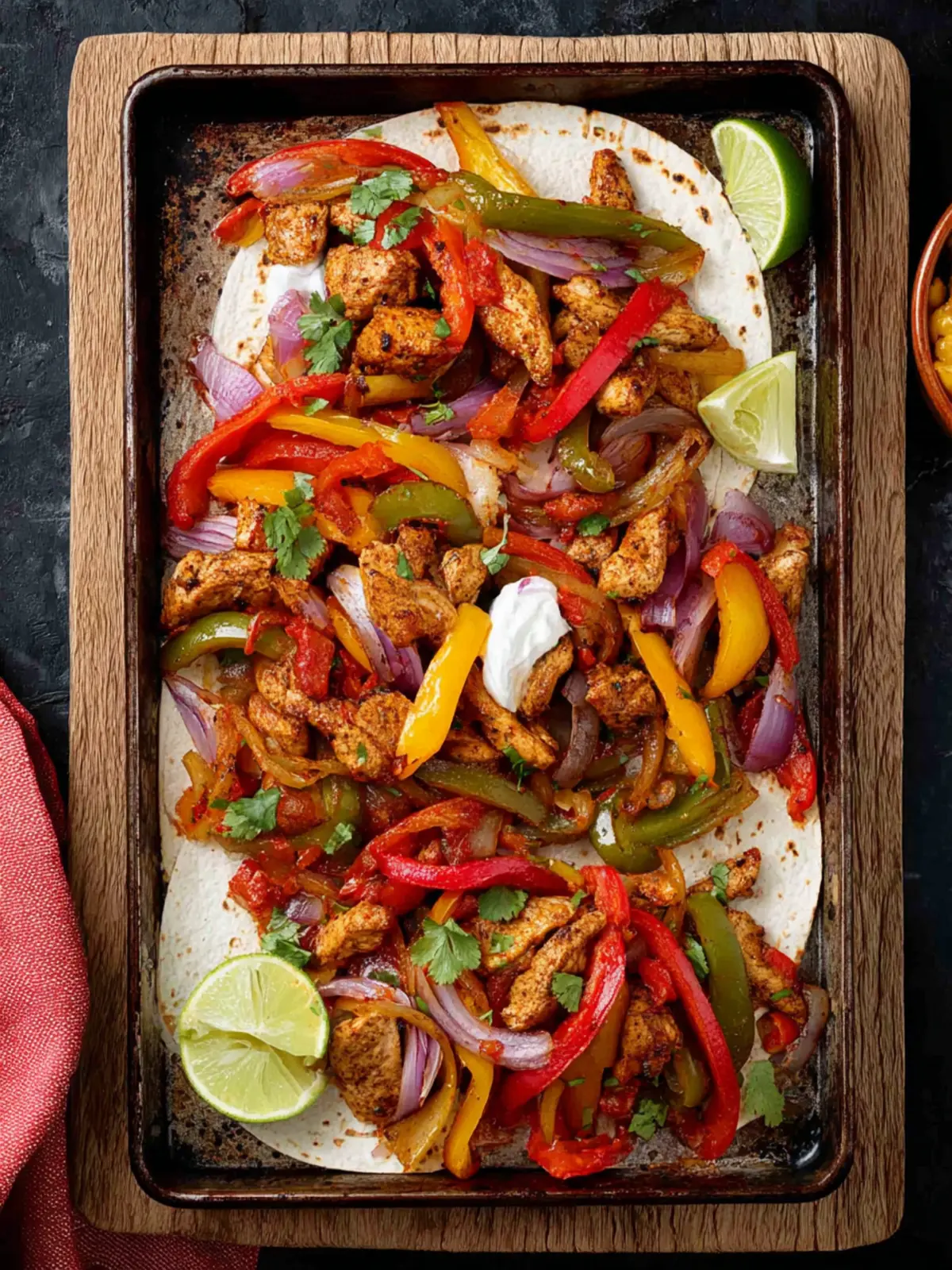 Sheet Pan Chicken Fajitas Second Image ninmr1
