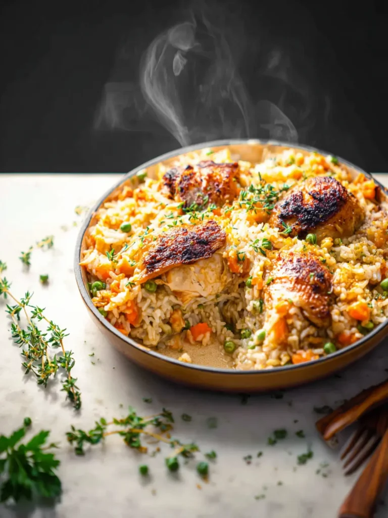 The Best Chicken Rice Casserole Recipe First Image
