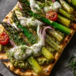 Asparagus Flatbread with Pesto Aioli First Image