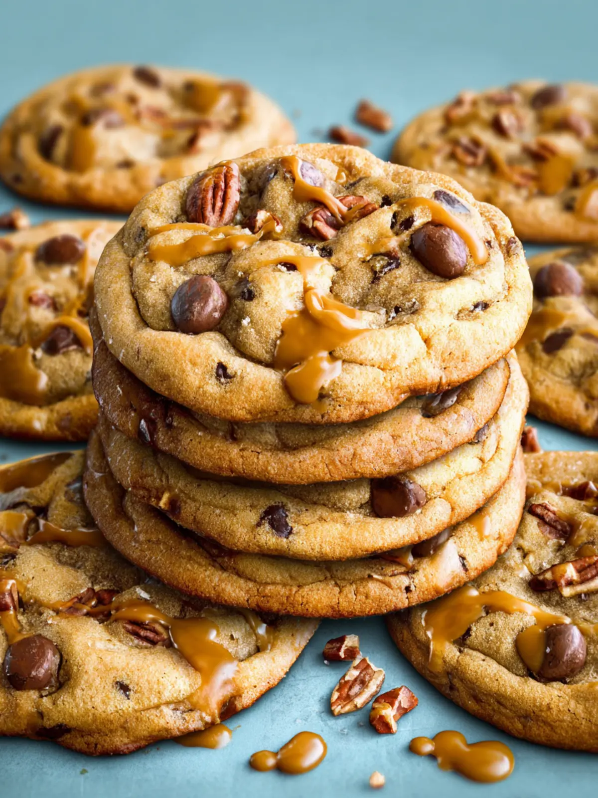 Caramel Pecan Chocolate Chip Cookies Third Image pkcw6b