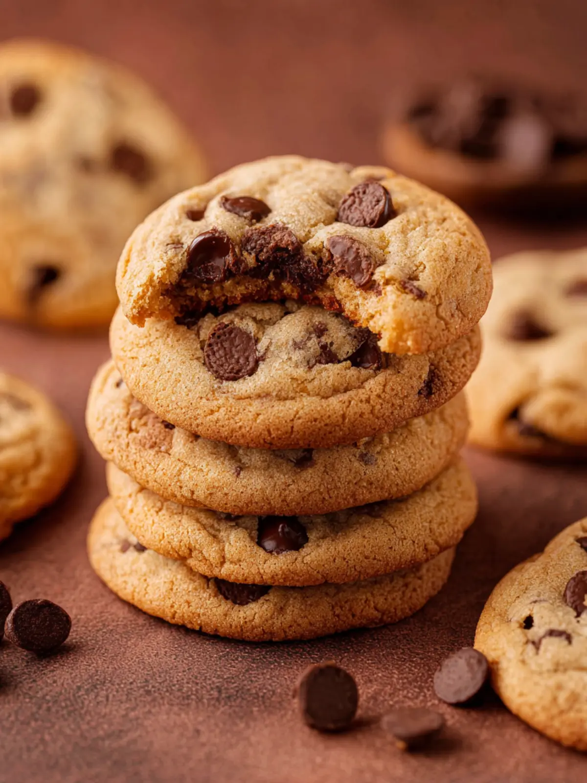 Eggless Chocolate Chip Cookies First Image