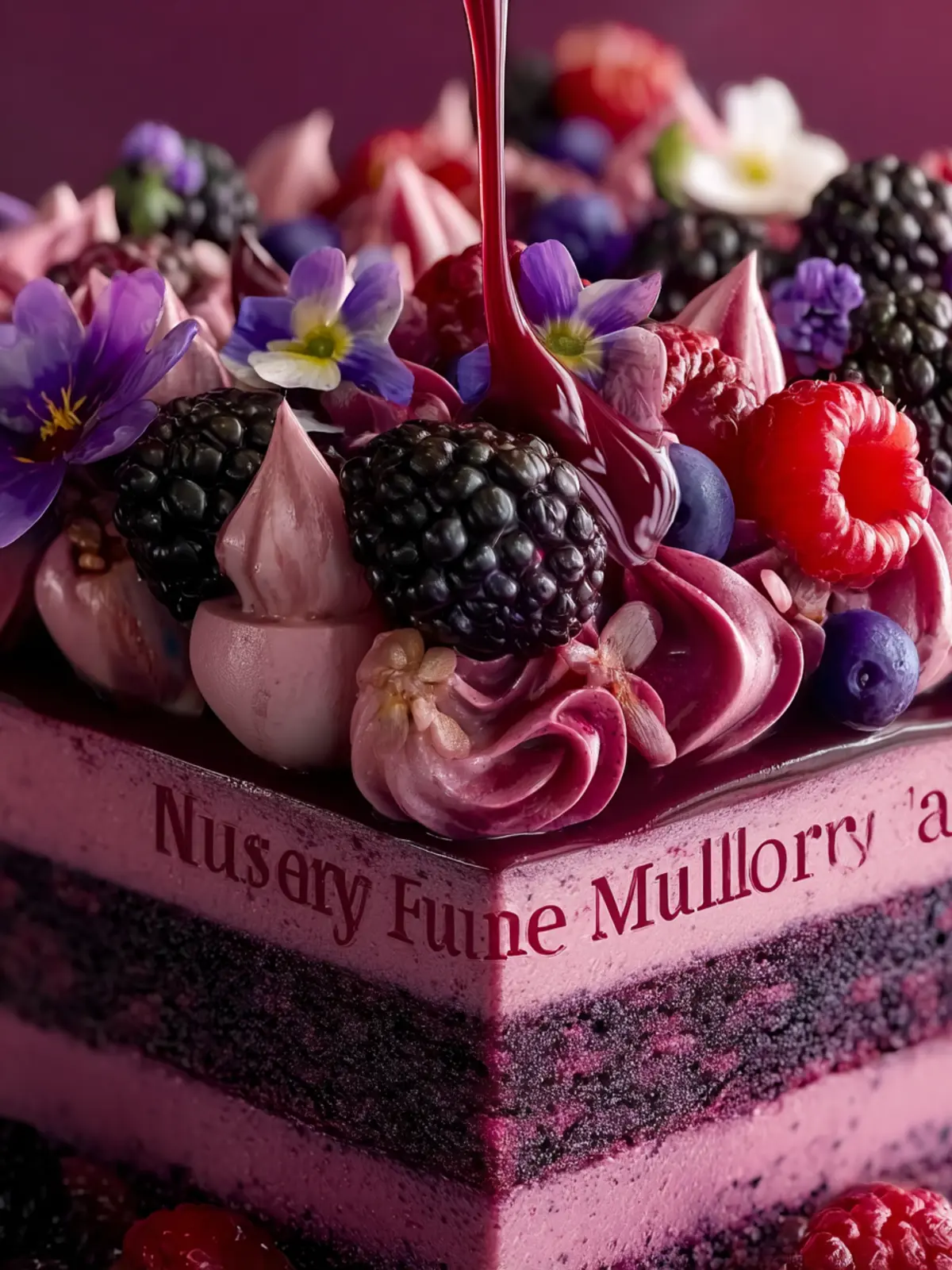 mulberry mousse cake filling Third Image e4km9o