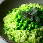 pea mint risotto vegan First Image