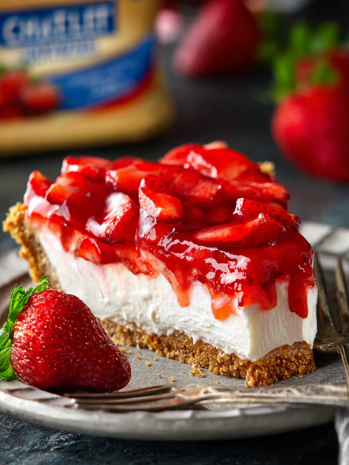 strawberry cream cheese pie First Image