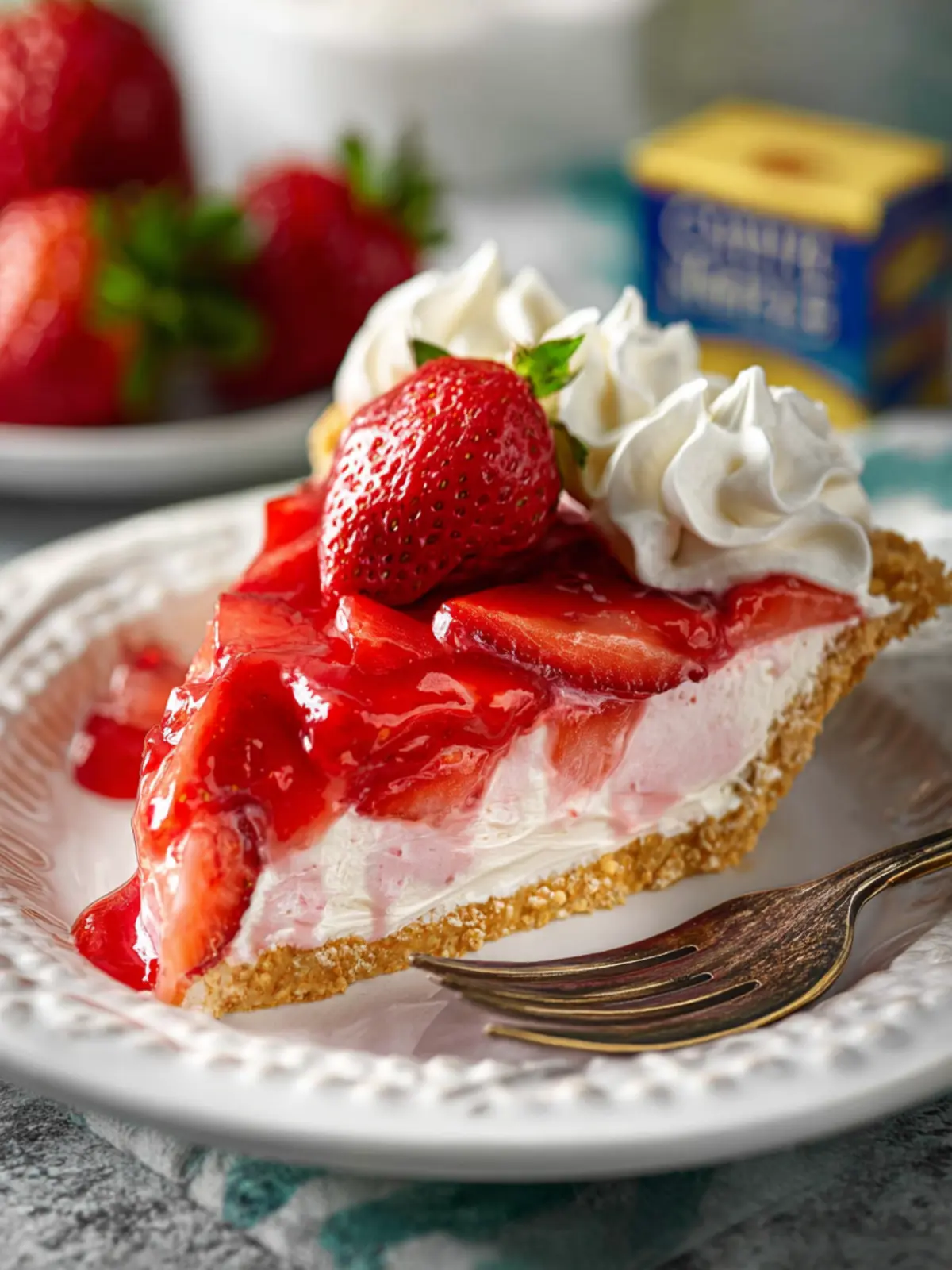 strawberry cream cheese pie Fourth Image sqfgyr